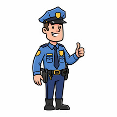 police officer with a gun