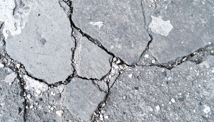 Obraz premium Cracked paving stones