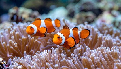 Clownfish Reef Coral Ocean Life.