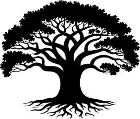 Tree Silhouette Vector Art