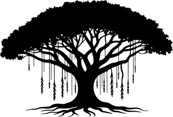 Tree Silhouette Vector Art
