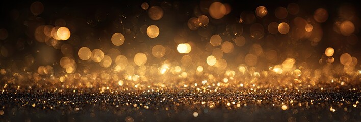 Golden glittering background