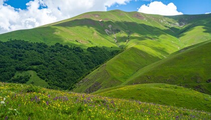 Obraz premium Generated image rolling hills landscape