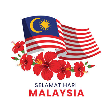 Malaysia Day Unity Hibiscus Crest