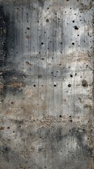 Weathered concrete wall with holes