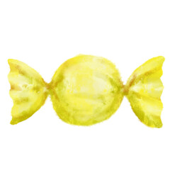 手描きのカラフルなアメ　キャンディ