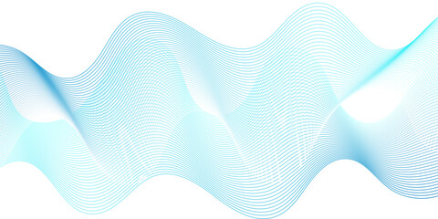 Vector wave digital blue gradient blend futuristic technology flow tech transparent line stripe energy connection web music and sound, beautiful dynamic smooth space texture background.	
