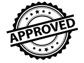 Approved Stamp Seal Badge Business Verification Quality Control Symbol