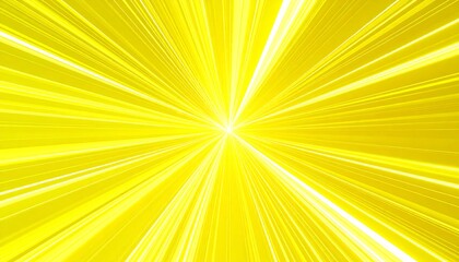 Obraz premium Radiant yellow light burst emanating from a central point with energetic lines