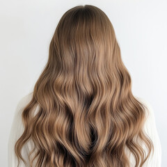 Fototapeta premium Long and brown hair cut