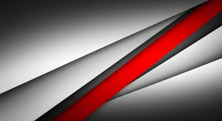 Dynamic modern abstract background with bold red accent and clean grey layers for impactful design