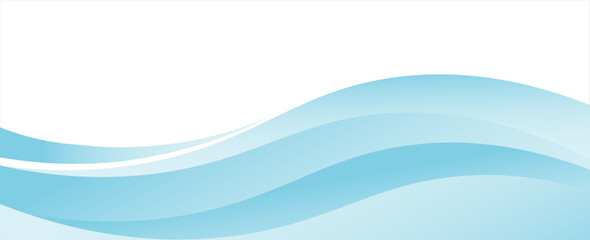 Abstract blue waves background, minimal waves design concept.
