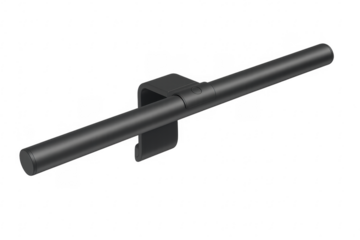 Modern black led desk lamp with transparent background