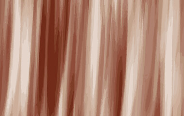This abstract background show cases an elegant curtain like design in warm brown and beige tones, with smooth vertical gradients and a soft fabric texture. 