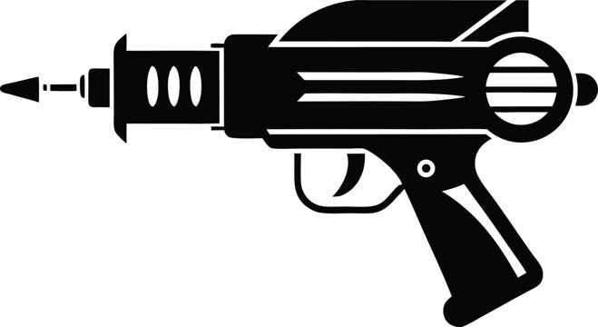Sci-Fi Ray Gun Blaster Silhouette