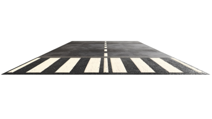 zebra crossing on transparent background