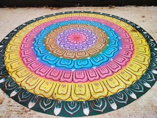 Vibrant Circular Mandala Art for Relaxation and Home Décor