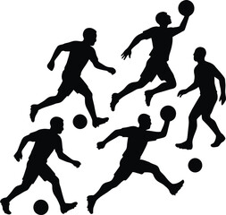 basketball players silhouettes