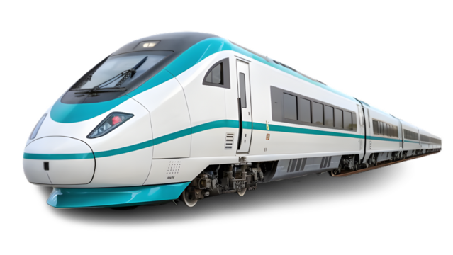 train isolated on without background