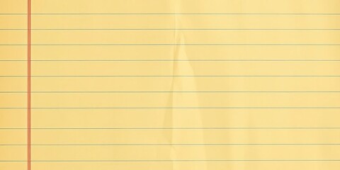 Obraz premium Close-up of vintage lined notebook paper texture, showing aged yellowing and subtle creases, pattern, worn