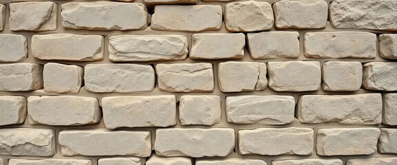 Obraz premium Rough-hewn stone blocks form a textured background, earth, stone wall