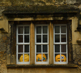 Emojis by the window