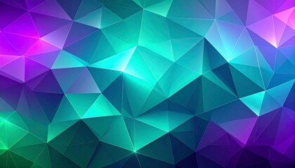 Vibrant geometric abstract polygon background.