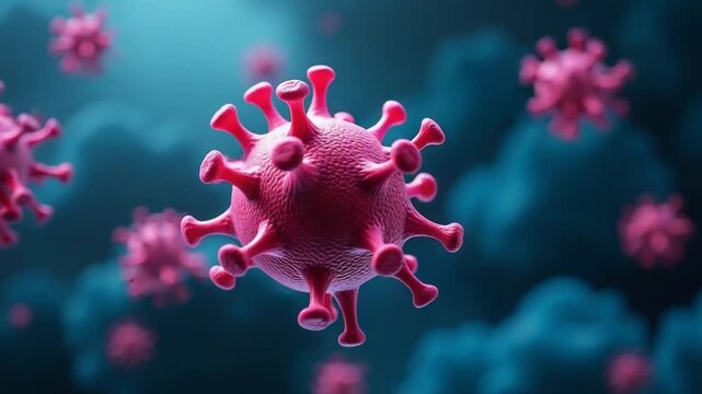 A close-up view of a coronal structure made up of overlapping circles, resembling the shape of coronavirus