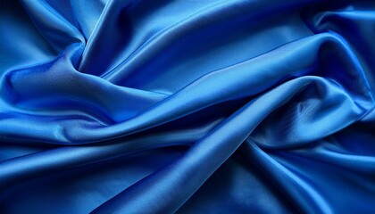 Fototapeta premium blue silk satin background
