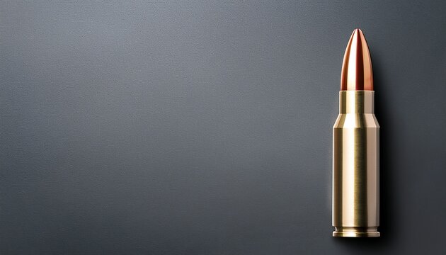 bullet on a gray background with copy space
