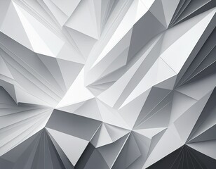 abstract white and grey geometric polygonal background