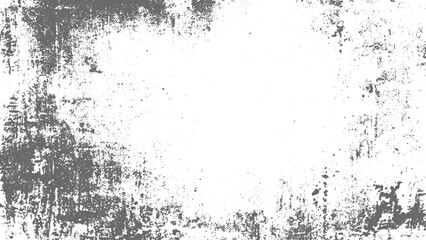 Black and white distressed grunge texture for posters and vintage art. Retro distressed texture in monochrome with worn wall surface patterns 