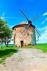 Obraz premium Beautiful mill in Kunkovice, Czech Republic. Beautiful nature.