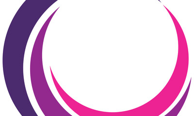 Background shapes curve purple and pink wave