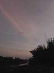 sunset in the mountains