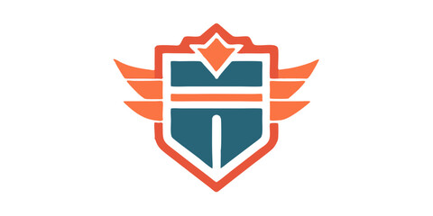 Modern shield logo isolated on white background a symbol of security, protection, and trust, ideal for branding and corporate identity, evoking strength and reliability