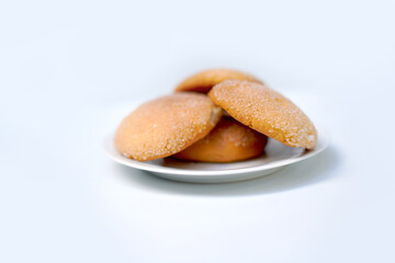 cookies on white plate image