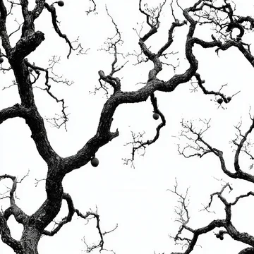 Gobo texture shadows oak tree limbs in intricate detail