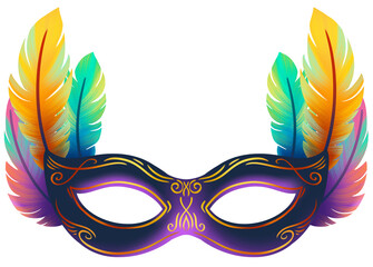 Colorful Feather Masquerade
