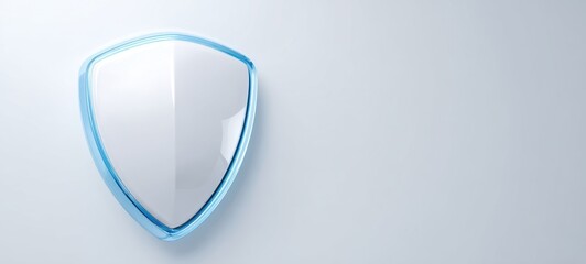 The Shield of Blue Glass Symbolizing Modern Digital Security and Corporate Protection Solutions