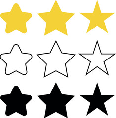 Golden star icon symbolizing quality and achievement, with a glossy finish and elegant design, perfect for awards, ratings, and premium recognition visuals.