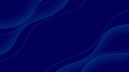Elegant Formal Corporate Background with Abstract Wavy Lines. Modern Deep Blue Gradient Design. Ideal for Business Presentations, Technology, and Professional Branding