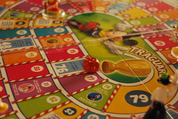 Gioco da tavolo vista dall'alto