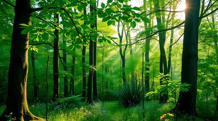 bamboo forest in spring