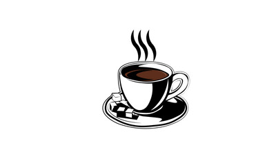 coffe cup, White coffee cup with saucer