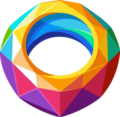 Obraz premium abstract background with colorful circles