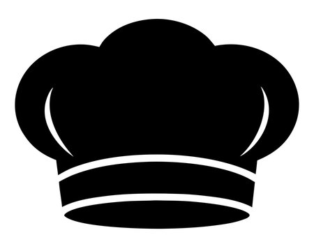recommend clip art: Chef hat black silhouette vector  ,cook hat icon illustration