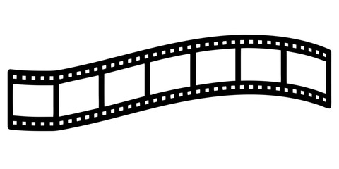 film strip silhouette vector illustration,film strip icon