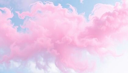 Fototapeta premium Soft pink and blue smoke swirls creating an ethereal and dreamy abstract background texture