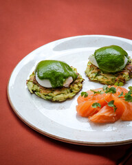Indulge in these Delicious Avocado Cakes that are served with